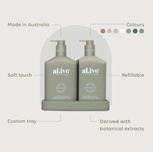 al.ive hand and body wash and lotion duo | green pepper and lotus - big little noise