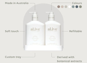 al.ive hand and body wash and lotion duo | mango and lychee - big little noise