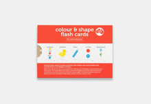 colour and shape flash cards - big little noise