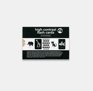 high contrast flash cards - big little noise