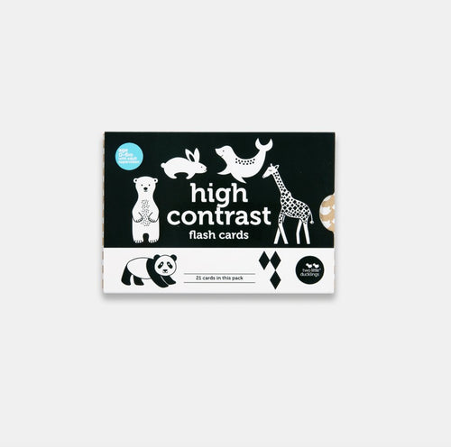high contrast flash cards - big little noise