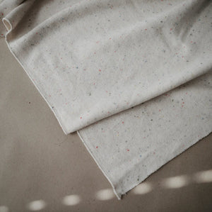 knitted baby blanket | ivory confetti - big little noise