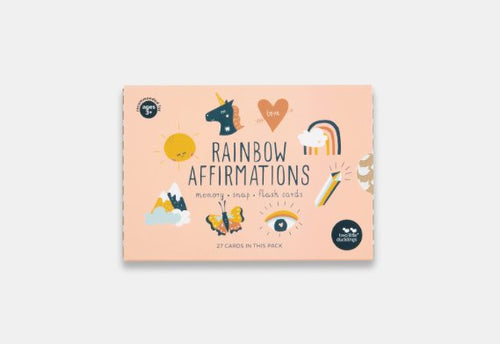 rainbow affirmations snap and memory cards - big little noise